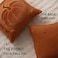 Allorry Fall Pillow Covers 18x18 Set of 2 Rust Pumpkin Throw Pillow Covers Soft Plush Faux Fur Fall Decorations Cushion Covers for Sofa Bedroom Living Room Autumn Thanksgiving Home Decor PT009C18