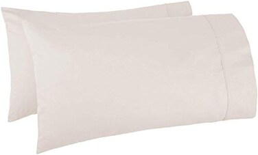 Kamas Home Collection Kamas Egyptian Cotton Sateen Weave Pack of 2 Extra Large Pillowcase to Fit Your Oversized Pancake Large Huge Gusseted Pillows Ivory Queen Oversize 23x34