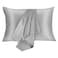 JOGJUE Silk Pillowcase for Hair and Skin 2 Pack 100 Mulberry Silk Bed Pillowcase Hypoallergenic Soft Breathable Both Sides Silk Pillow Case with Hidden Zipper Queen Size Pillow Cases Grey