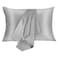 JOGJUE Silk Pillowcase for Hair and Skin 2 Pack 100 Mulberry Silk Bed Pillowcase Hypoallergenic Soft Breathable Both Sides Silk Pillow Case with Hidden Zipper Queen Size Pillow Cases Grey