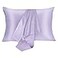 JOGJUE Silk Pillowcase for Hair and Skin 2 Pack 100 Mulberry Silk Bed Pillowcase Hypoallergenic Soft Breathable Both Sides Silk Pillow Case with Hidden Zipper Pillow Cases Standard Light Purple