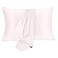 JOGJUE Silk Pillowcase for Hair and Skin 2 Pack 100 Mulberry Silk Bed Pillowcase Hypoallergenic Soft Breathable Both Sides Silk Pillow Case with Hidden Zipper Pillow Cases Queen Light Pink