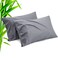 TELUS Dark Grey Pillow Cases Queen Size 2 Pack Bamboo Rayon Cooling Pillowcases with Envelope Closure Cool Breathable Pillow Case for Hot Sleepers Night Sweats 20x30 inch