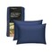 Miracle Made Soft Breathable Cotton Pillowcase Set 2Piece SilverTreated CooltotheTouch Covers for a FresherFeeling Sleep Surface KingCali King Size Navy Blue