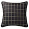 H HIEND ACCENTS HiEnd Accents Ashbury Plaid Tan and Black Euro Sham 27x27 inch Rustic Cabin Lodge Luxury Bedding