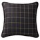 H HIEND ACCENTS HiEnd Accents Ashbury Plaid Tan and Black Euro Sham 27x27 inch Rustic Cabin Lodge Luxury Bedding