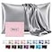 Casbrove Silk Pillow Cases for Hair and Skin Mulberry Silk Pillowcases Soft Breathable Both Sided Natural Silk Pillowcase with Zipper Beauty Sleep Silk Pillow Cases 1 Pack for Gift Standard Silver Gra