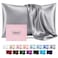 Casbrove Silk Pillow Cases for Hair and Skin Mulberry Silk Pillowcases Soft Breathable Both Sided Natural Silk Pillowcase with Zipper Beauty Sleep Silk Pillow Cases 1 Pack for Gift Standard Silver Gra