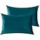 StangH Bed Pillow Pillowcase Thick Soft Velvet Fabric Zippered Pillow Covers for BedCouchSofa Decorative Queen Size Teal 20 x 30 inches Set of 2 Warm Cozy Protector