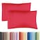 CGK Unlimited King Pillow Cases Set of 2 Ultra Soft Hotel Quality Pillowcase Covers Comfy Cooling Wrinkle Free Shrinkage Stain and Fade Resistant Machine Washable Pillow Protectors 2 Piece Set Red