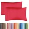 CGK Unlimited King Pillow Cases Set of 2 Ultra Soft Hotel Quality Pillowcase Covers Comfy Cooling Wrinkle Free Shrinkage Stain and Fade Resistant Machine Washable Pillow Protectors 2 Piece Set Red