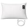 saldalavl 2pcs Grounding Pillowcase King Conductive Silver Fiber Grounding Pillow Cover with 15ft Cord Soft Safe for Better Sleep Reduce Pain 20x36