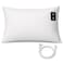 saldalavl 2pcs Grounding Pillowcase King Conductive Silver Fiber Grounding Pillow Cover with 15ft Cord Soft Safe for Better Sleep Reduce Pain 20x36