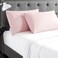 Cathay Home Hospitality 2Piece Standard Pillowcase Set Hotel Collection Twin Twin XL Full Queen Wrinkle Fade Resistant Double Brushed Ultra Soft Microfiber Blush Standard 20 x 30