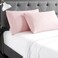 Cathay Home Hospitality 2Piece Standard Pillowcase Set Hotel Collection Twin Twin XL Full Queen Wrinkle Fade Resistant Double Brushed Ultra Soft Microfiber Blush Standard 20 x 30
