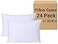 ZPECC White Pillow Cases Bulk 24 Pack Queen Pillowcases with Envelope Closure Soft Brushed Microfiber Pillow Cover for Hotel Airbbs Hospital Bedding Essential