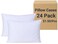 ZPECC White Pillow Cases Bulk 24 Pack Queen Pillowcases with Envelope Closure Soft Brushed Microfiber Pillow Cover for Hotel Airbbs Hospital Bedding Essential