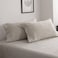 SimpleOpulence SimpleOpulence 100 French Linen Pillowcase King SizeSet of 2 Washed Solid Color Pillow Cases Embroidered Soft and Durable Linen 20x40