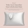Kitsch Satin Pillowcase with Zipper for Hair Skin Softer Than Silk Pillow Cases Smooth Cooling Satin Pillow Case WrinkleFree Machine Washable Pillow Cases Standard Size 19x26 Silver
