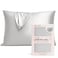 Kitsch Satin Pillowcase with Zipper for Hair Skin Softer Than Silk Pillow Cases Smooth Cooling Satin Pillow Case WrinkleFree Machine Washable Pillow Cases Standard Size 19x26 Silver