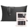 Kitsch Satin Pillowcase with Zipper for Hair Skin Softer Than Silk Pillow Cases Smooth Cooling Satin Pillow Case WrinkleFree Machine Washable Pillow Cases Standard Size 19x26 Charcoal