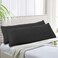 EVOLIVE Soft Brushed Microfiber Body Pillow Cover 21x54 Pack of 2 Black Zipper Closure