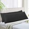 EVOLIVE Soft Brushed Microfiber Body Pillow Cover 21x54 Pack of 2 Black Zipper Closure