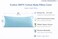 Evolive 300 Thread Count 100 Cotton Body Pillow Cover 21 x 54 Soft Breathable Replacement Pillow Case with Hidden Zipper Closure Light Blue