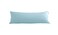 Evolive 300 Thread Count 100 Cotton Body Pillow Cover 21 x 54 Soft Breathable Replacement Pillow Case with Hidden Zipper Closure Light Blue