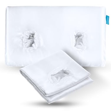 BLISSBURY Ear Hole Pillow Case Satin