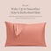 Kitsch Satin Pillowcase with Zipper for Hair Skin Softer Than Silk Pillow Cases Smooth Cooling Satin Pillow Case WrinkleFree Machine Washable Pillow Cases Standard Size 19x26 Terracotta