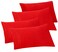 Elegant Comfort 4PACK Solid Pillowcases 1500 Premium Hotel Quality Microfiber Smooth Weave Wrinkle and Stain Resistant Easy SlipOn 4Piece Set King Pillowcase Red