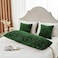 SOCHOW Body Pillow Cover 21x54 Inches Super Soft and Cozy Leaves Textured Fleece Long Body Pillowcase with Zipper Closure1 Pack Olive Green