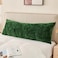 SOCHOW Body Pillow Cover 21x54 Inches Super Soft and Cozy Leaves Textured Fleece Long Body Pillowcase with Zipper Closure1 Pack Olive Green