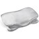 Zelimun Thickened Satin Pillowcase for Cervical Pillow Smooth Soft Pillowcase Contour Pillow Cover with Zipper Grey