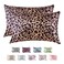 MRHM MRHM Satin Pillowcase for Hair and Skin Silk Satin Pillowcase 2 Pack Queen Size Pillow Cases Set of 2 Silky Pillow Cover with Envelope Closure 20x30 Brown Leopard