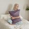 TELUS Pillow Cases Queen Size 2 Pack Bamboo Rayon Cooling Pillowcases with Envelope Closure Cool Breathable Pillow Case for Hot Sleepers Night Sweats 20x30 inches Greish Purple