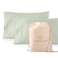 Good Sleep Bedding 1000 TC Sage Standard Pillowcases Set of 2 100 Egyptian Cotton Pillow Cases with Long Staple Cotton Sateen Weave Silky Soft Hotel Like Bed Pillow Covers for Comfy Sleeping Snug Fit
