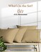 Good Sleep Bedding 1000 TC Taupe King Pillowcases Set of 4 100 Egyptian Cotton Pillow Cases with Long Staple Cotton Sateen Weave Silky Soft Hotel Like Bed Pillow Covers for Comfy Sleeping Snug Fit