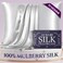 DECOLURE 100 Pure Mulberry Silk Pillow Case Standard Size Highest Grade 30 Momme 6A Luxuriously Soft Cooling Silk Pillowcase for Hair Skin Hypoallergenic Breathable Hidden Zipper White