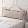 Silnuo TaupeWhite Plaid Ruffled Body Pillow Cover Washed Cotton Farmhouse Checkered Gingham 1 Piece Pillowcase for Living Room 20x54