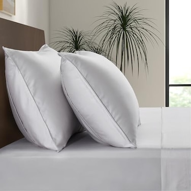 LB Luxury Bamboo Market Luxury Bamboo Market Queen Envelope Pillowcase Set 100 Viscose Made from Bamboo Organically Grown Ultra Soft Cooling 2pcs Dove Grey