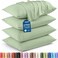 Utopia Bedding King Pillow Cases 4 Pack Envelope Closure Soft Brushed Microfiber Fabric Shrinkage and Fade Resistant Pillow Covers King Size 20 X 40 Inches King Sage