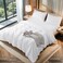 LBRO2M 100 Cotton 1200 Thread Count Queen Size Sheets Set16 inches Deep PocketBed Sheet 4 Piece Sets White Queen