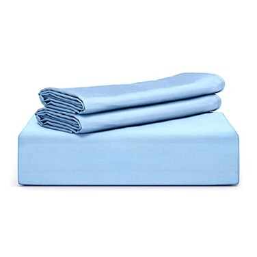 Tafts Duvet Cover King Size 3 Piece Set Pure 100 Viscose Derived from Bamboo Luxuriously Soft Silky Smooth and Cooling 2 Pillowcases King Sky Blue