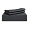 Tafts Duvet Cover Full Size 3 Piece Set Pure 100 Viscose Derived from Bamboo Luxuriously Soft Silky Smooth and Cooling 2 Pillowcases Full Midnight Black