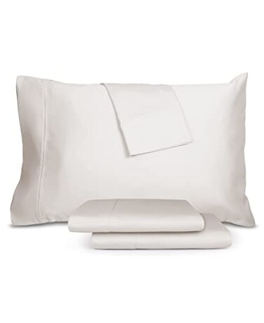 Sleepletics Celliant Performance Bed Sheets Luxury Style Soft Breathable Cool Wrinkle Fade Resistant Promotes Better Sleep Chalk King 15