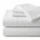 Peru Pima 285 Thread Count Percale King Sheet Set 100 Peruvian Pima Cotton 4 Piece Flat Fitted 2 Pillowcases Cooling Crisp Deep Pocket Hotel Quality Bedding White