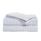 Peru Pima 415 Thread Count Percal Twin Sheet Set 100 Peruvian Pima Cotton 3 Piece Flat Fitted 1 Pillowcase Cooling Crisp Deep Pocket Hotel Quality Bedding Nautical Stripe Blue