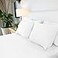 Jennifer Adams Lux Collection Sheet Set 4Piece Microfiber Sheets Pillowcases UltraSoft Breathable and WrinkleResistant for Queen Size Bed Queen White